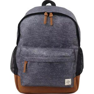 Backpack Book Bag Gray Sun Stone Heather Gray‎ School Laptop Work Travel NWT